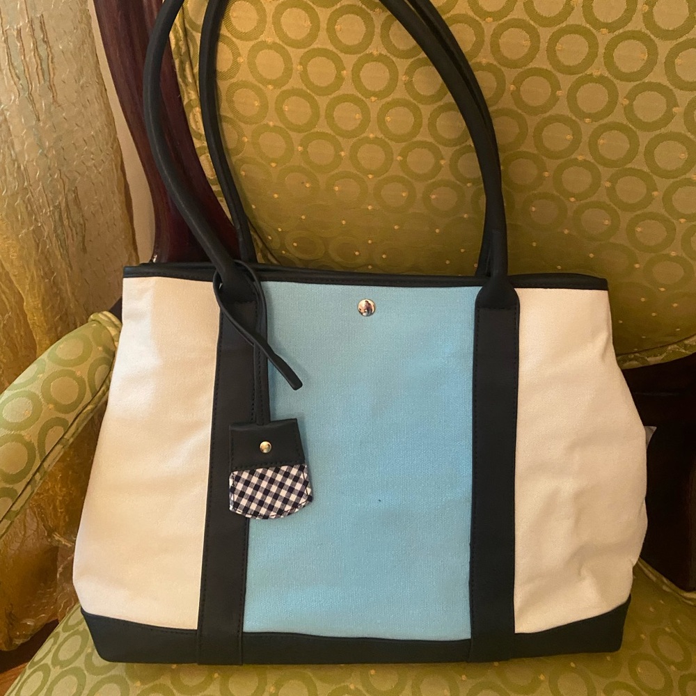 Talbot summer canvas tote